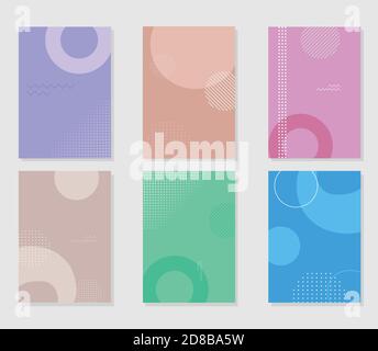 set abstract vector color geometric background Stock Vector