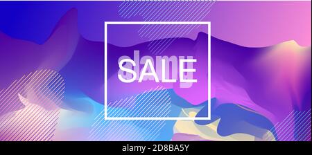 Sale design template. Graphical user interface for sales, website design Stock Vector