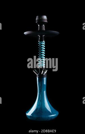 handmade hookah on a black background Stock Photo