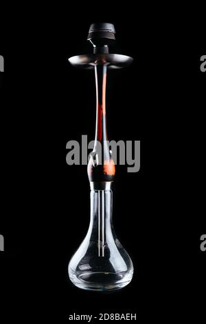 handmade hookah on a black background Stock Photo