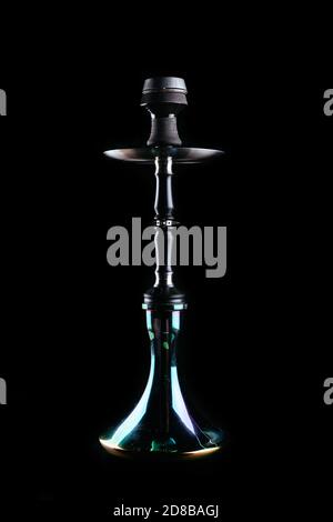 handmade hookah on a black background Stock Photo