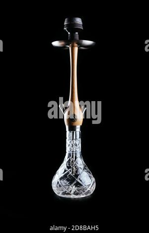 handmade hookah on a black background Stock Photo