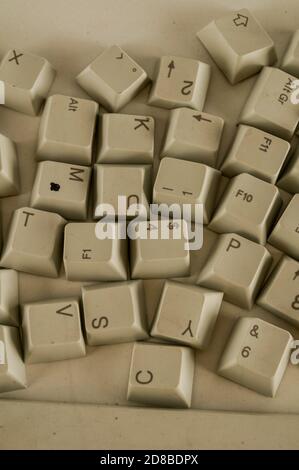 Alphabet numbers and some other keys Stock Photo - Alamy