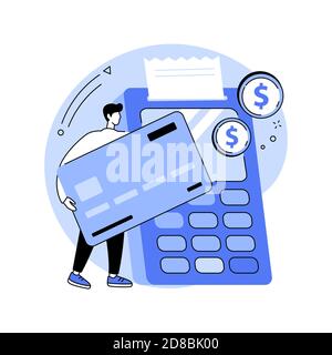 Payment processing abstract concept vector illustration. Stock Vector
