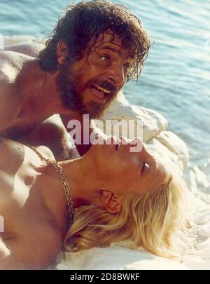 Giancarlo Giannini, Mariangela Melato, 'Swept Away' (1974) Columbia Pictures / File Reference # 34000-822THA Stock Photo