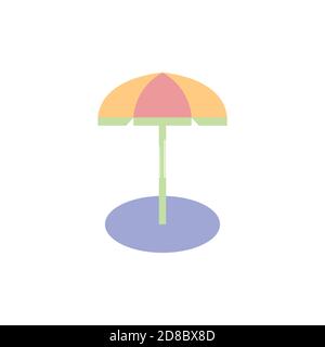Umbrella Summer Clipart Vector Design Stock Vector
