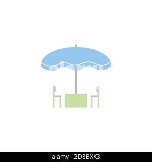 Umbrella Summer Clipart Vector Design Stock Vector