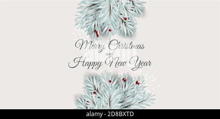 Holiday New Year and Merry Christmas Background. Vector Illustration EPS10 Stock Vector