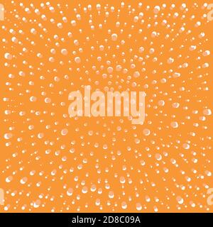 Image of snowflakes on an orange background. Background, Wallpaper, pattern. Stock Vector