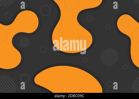 Seamless pattern of abstract shapes for simple backgrounds, textures and packaging, banners and posters. Stock Vector