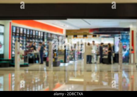 Shopping Mall,Blurred Background Stock Photo
