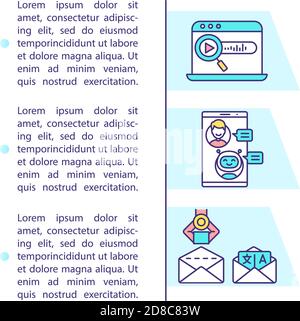 Innovative digital software concept icon with text Stock Vector