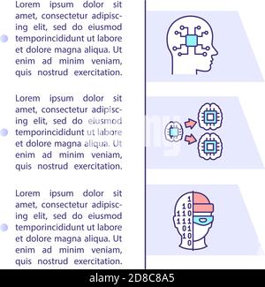 Artificial intelligence explosion concept icon with text Stock Vector