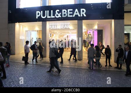 Pull and Bear store at Ermou street in Athens, Greece, November 28 2019. Stock Photo