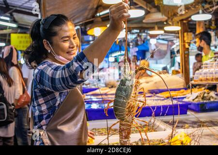 seafood market Naklua Thailanddocumentary, Stock Photo