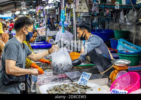 seafood market Naklua Thailanddocumentary, Stock Photo