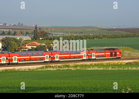 Train on the move Stock Photo
