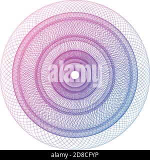 Vector Guilloche elements for certificate Stock Vector