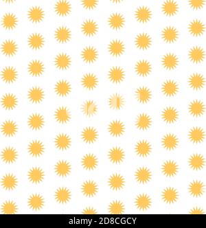 geometric yellow sunny seamless pattern for design Stock Vector