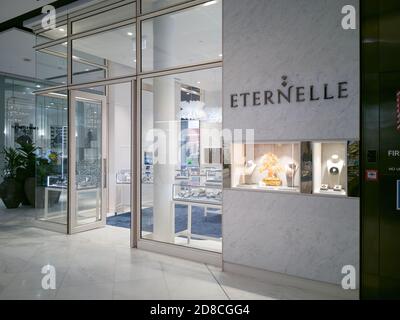 AUCKLAND, NEW ZEALAND - Oct 07, 2019: View of Eternelle Jewellery store in Westfield Newmarket Shopping Centre mall Stock Photo