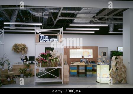 AUCKLAND, NEW ZEALAND - Oct 07, 2019: View of The Botanist shop in Westfield Newmarket Shopping Centre mall Stock Photo