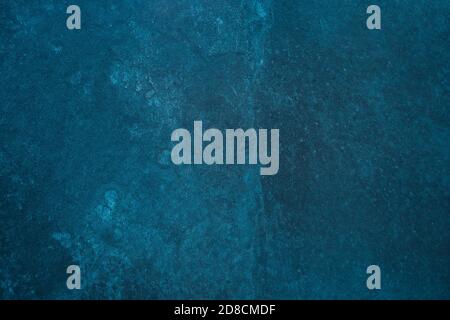 Dark Blue Rough Grunge Painted Surface Decorative Design Texture. Dark Gloomy Background. Abstract Pattern Stock Photo