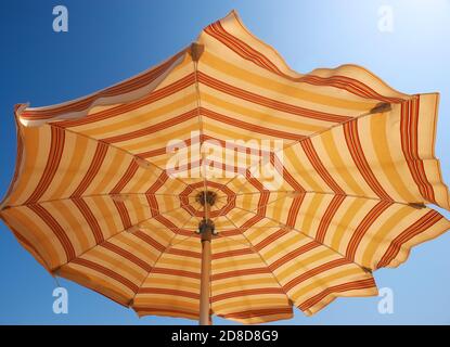 Cesenatico (Fc),Italy,Adriatic Sea, an umbrella on the beach Stock Photo