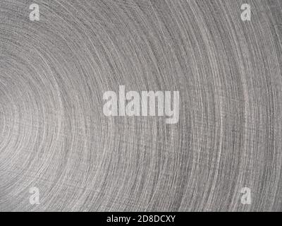 Circular brushed  dark steel metal texture, background Stock Photo