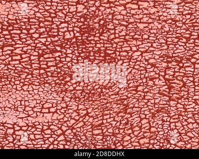 Rough rust cracked painted metal wall surface background, texture Stock Photo