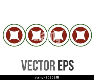 The isolated vector traditional Hong Kong vintage style logo design template graphic Stock Vector