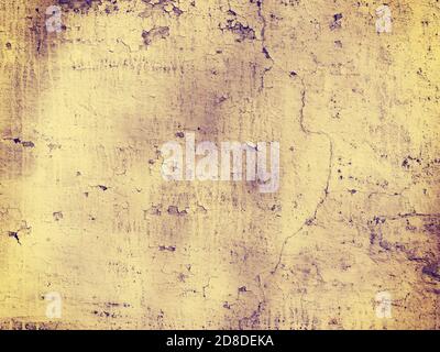 Old beige plastered wall background, instagram style filtered Stock Photo