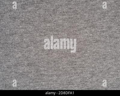 Grey cotton knitted fabric texture background Stock Photo