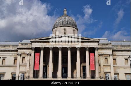 The National Gallery, Trafalgar Square, London Stock Photo