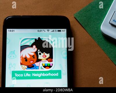 New York, USA - 29 September 2020: Toca Life World mobile app logo on phone  screen close up, Illustrative Editorial Stock Photo - Alamy