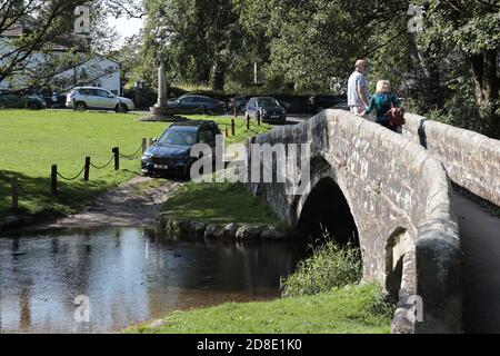 Linton in Craven, Nr Grassington in the Yorkshire Dales, UK Stock Photo