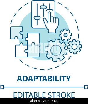 Adaptability concept icon Stock Vector