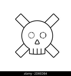 dangerous icon element of security icon for mobile concept and web apps. Thin line dangerous icon can be used for web and mobile. Premium icon on Stock Vector
