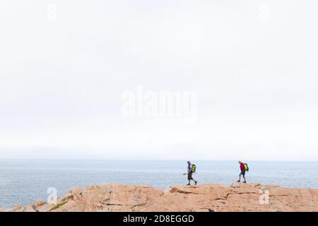Senior couple spending time in nature together Stock Photo