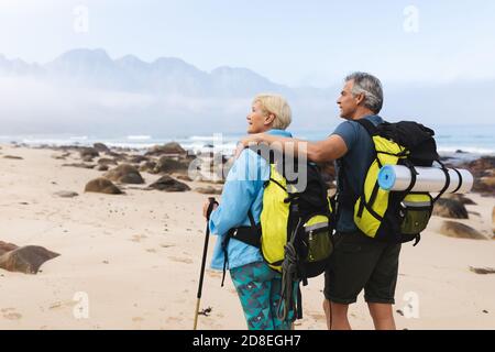 Senior couple spending time in nature together Stock Photo