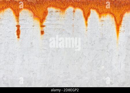 Beautiful rust pattern on a metal surface Stock Photo