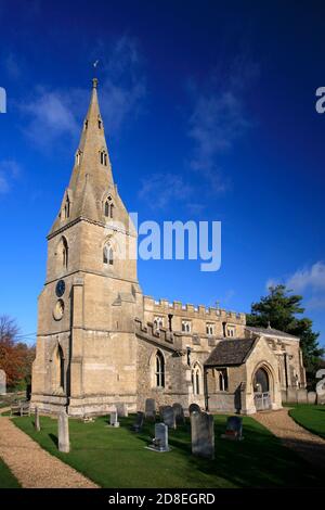 St Peter's Church, Aldwincle, Northamptonshire, England Stock Photo - Alamy