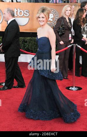 Drew Barrymore arrives at the 16th annual Screen Actors Guild Awards in Los Angeles on 1/23/2010 Stock Photo