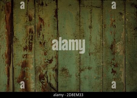 olive green colored vintage wooden floor texture background Stock Photo