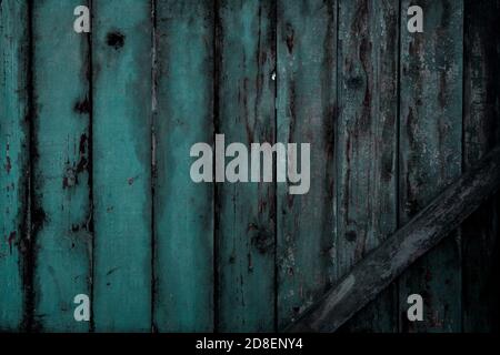 seagreen aquamarine vintage boards wall texture background Stock Photo