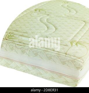 Double Mattress closeup. Isolated on a white background. Stock Photo