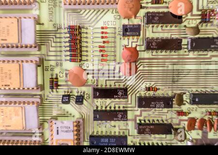 Transistor board circuit Stock Photo