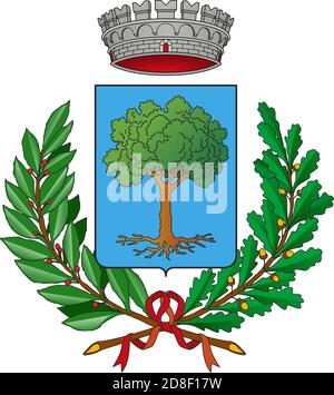 Coat of arms of the city of Formigine, province of Modena, Emilia-Romagna, Italy, vector illustration Stock Vector