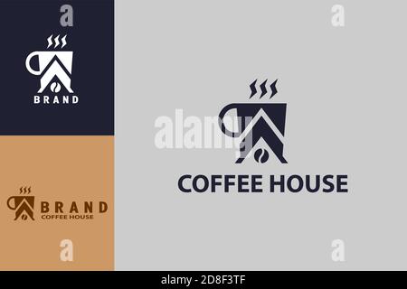 Coffee house logo, suitable for coffee shop logo or product brand identity. Stock Vector