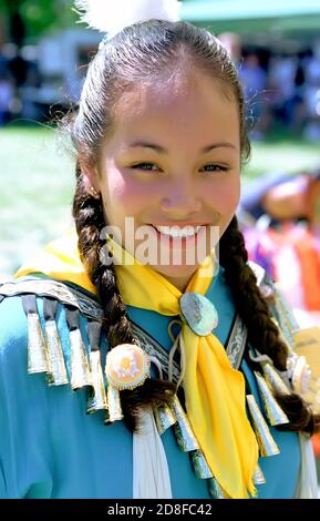 American Indian Chippewa tribal Pow Wow - Port Huron M ichigan Stock Photo