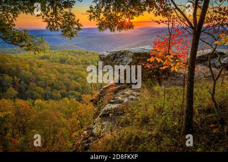White Rock Mountain Recreation Area in the Ozark National Forest in Arkansas. Stock Photo